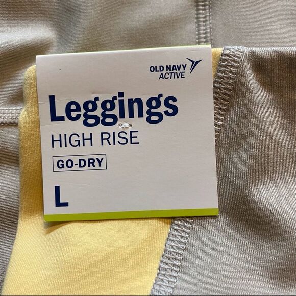 Old Navy New With Tags High Rise Go Dry Leggings, Size Large - Picture 4 of 10